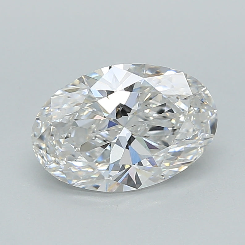 1.40 Carat Oval Shaped, Ideal Cut, E Color, VVS2 Clarity, IGI Certified Lab Grown Diamond