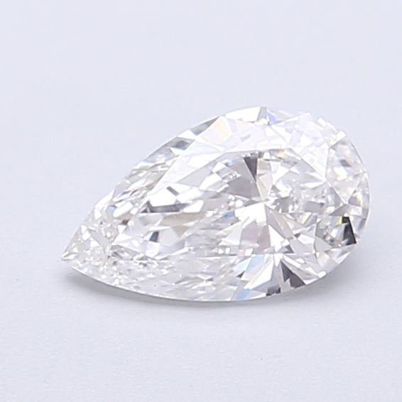 0.55 Carat Pear Shaped, Very Good Cut, D Color, VVS2 Clarity, IGI Certified Lab Grown Diamond