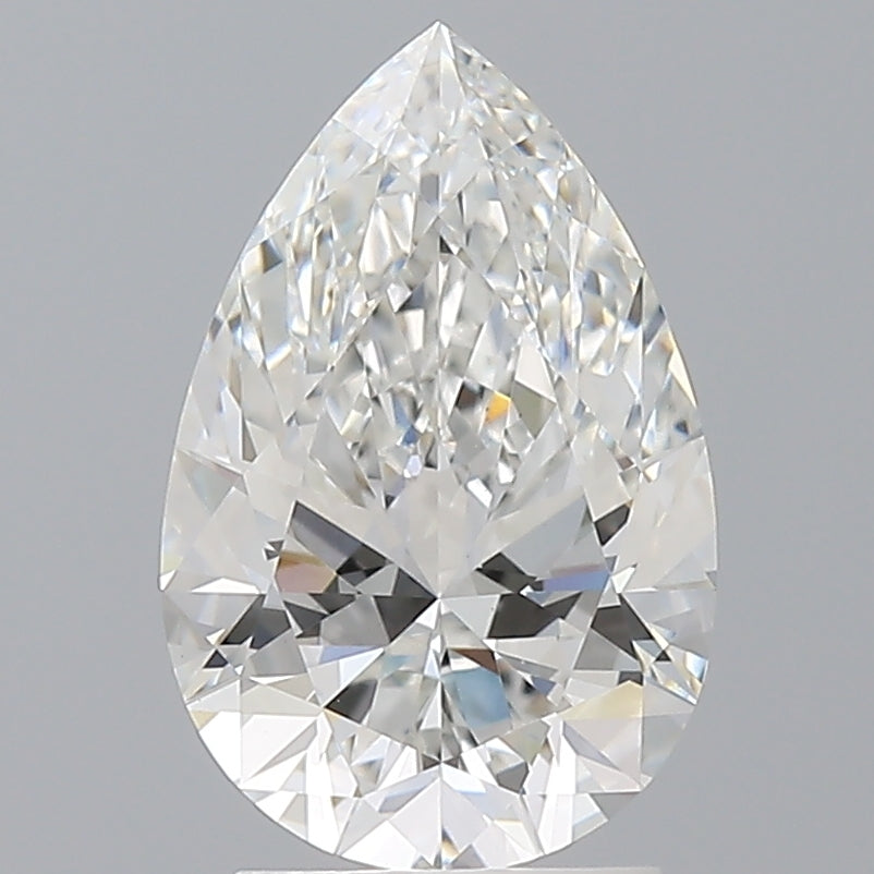 2.54 Carat Pear Shaped, Ideal Cut, E Color, VVS2 Clarity, IGI Certified Lab Grown Diamond