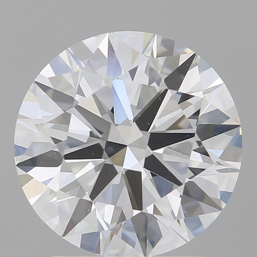 2.55 Carat Round Shaped, Ideal Cut, E Color, VS1 Clarity, IGI Certified Lab Grown Diamond