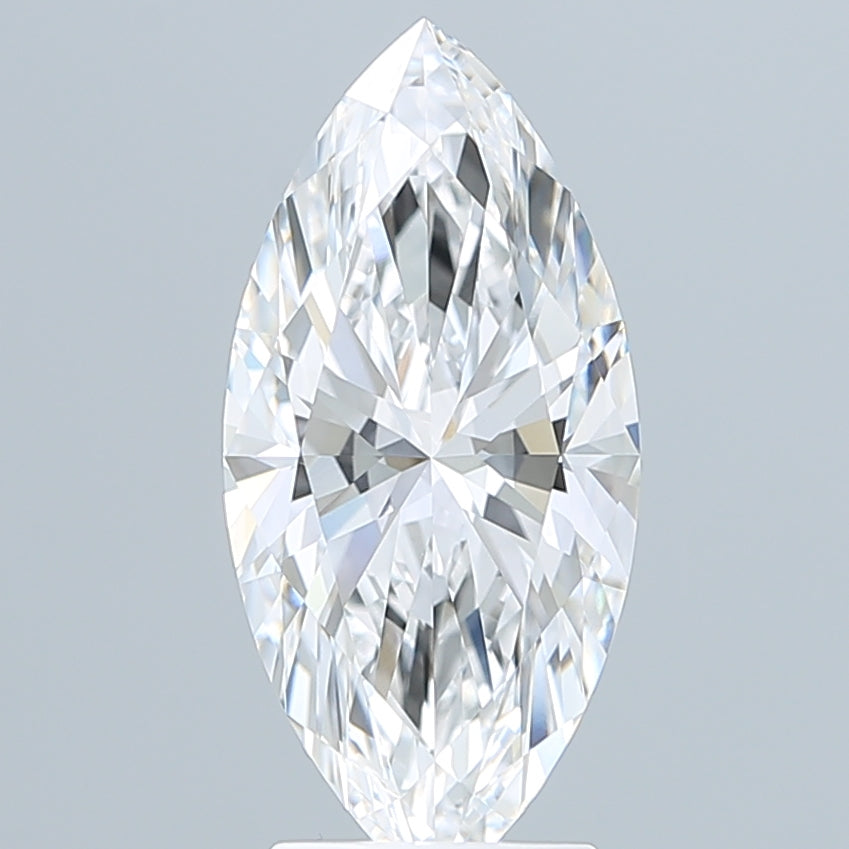 3.08 Carat Marquise Shaped, Ideal Cut, E Color, VVS2 Clarity, IGI Certified Lab Grown Diamond