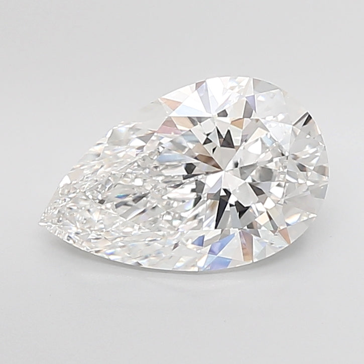 5.07 Carat Pear Shaped, Ideal Cut, E Color, VVS2 Clarity, IGI Certified Lab Grown Diamond