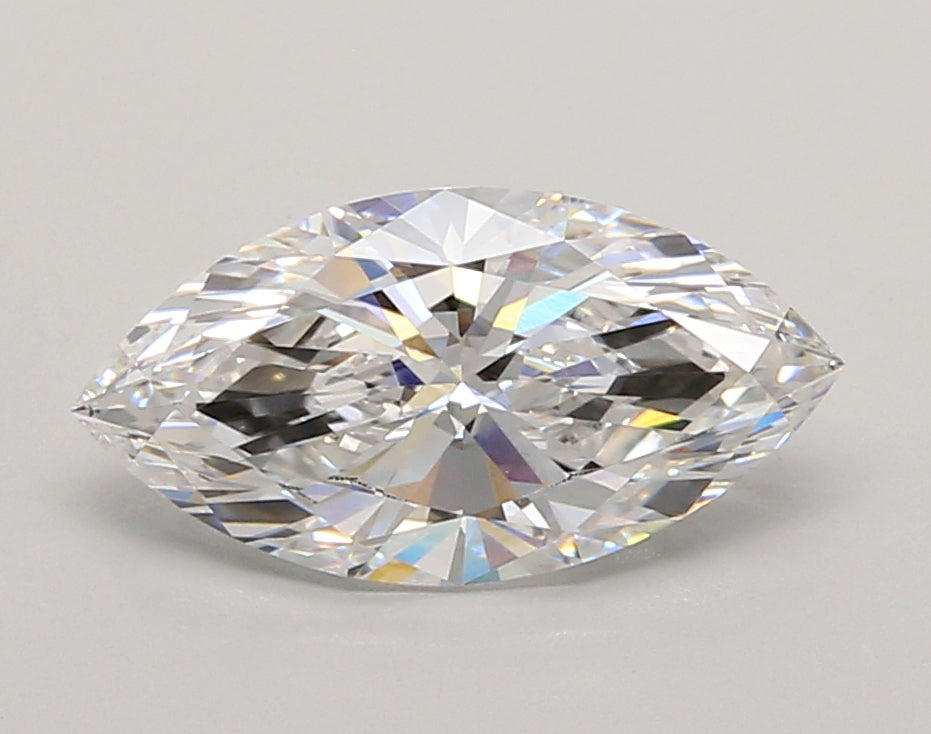 2.01 Carat Marquise Shaped, Ideal Cut, D Color, VVS1 Clarity, IGI Certified Lab Grown Diamond