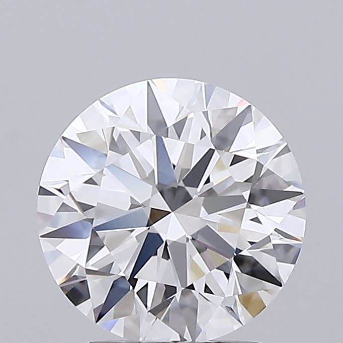 2.15 Carat Round Shaped, Ideal Cut, D Color, VVS2 Clarity, IGI Certified Lab Grown Diamond