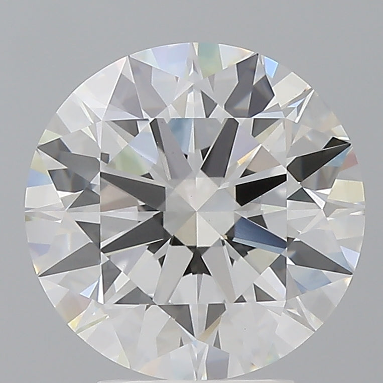 4.09 Carat Round Shaped, Ideal Cut, E Color, VVS2 Clarity, IGI Certified Lab Grown Diamond