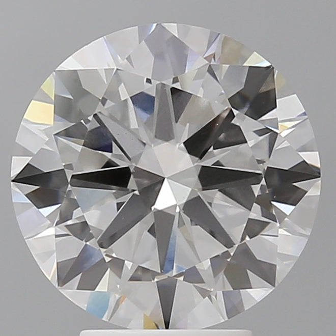 4.55 Carat Round Shaped, Excellent Cut, F Color, VVS2 Clarity, IGI Certified Lab Grown Diamond