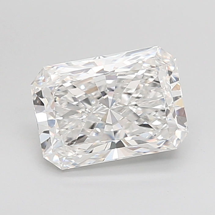 3.05 Carat Radiant Shaped, Ideal Cut, E Color, VS1 Clarity, IGI Certified Lab Grown Diamond