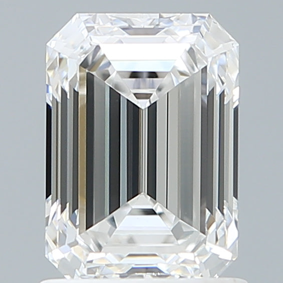 1.53 Carat Emerald Shaped, Ideal Cut, E Color, IF Clarity, IGI Certified Lab Grown Diamond