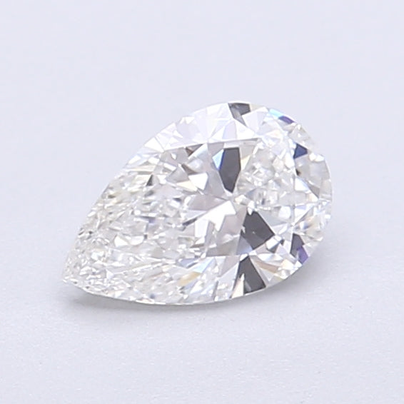 0.53 Carat Pear Shaped, Very Good Cut, E Color, VVS2 Clarity, IGI Certified Lab Grown Diamond