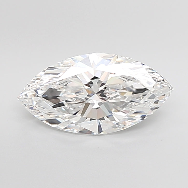 4.03 Carat Marquise Shaped, Ideal Cut, E Color, VVS2 Clarity, IGI Certified Lab Grown Diamond