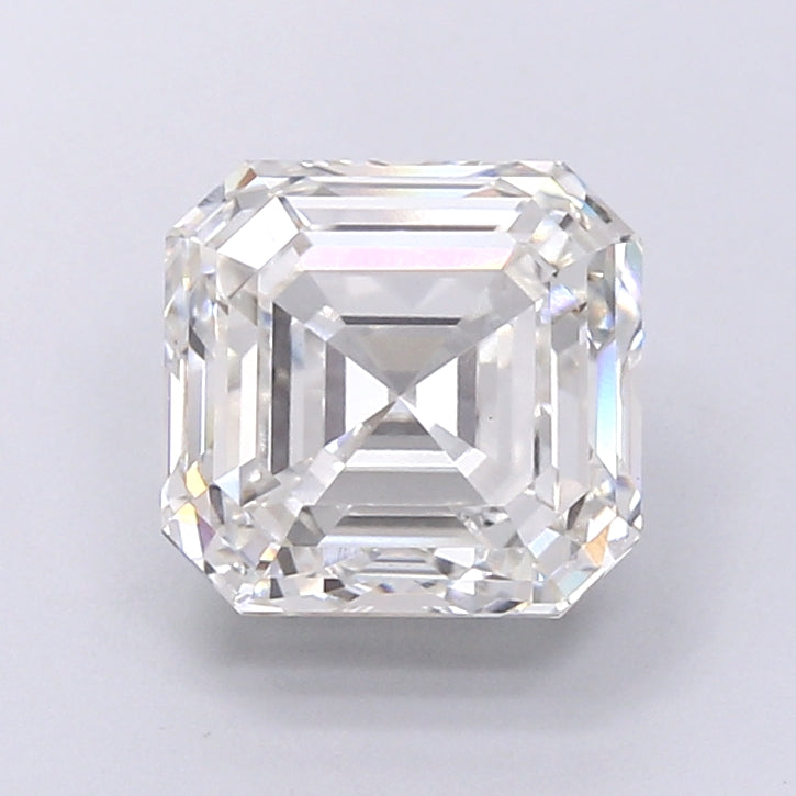 5.10 Carat Asscher Shaped, Very Good Cut, G Color, VVS2 Clarity, IGI Certified Lab Grown Diamond