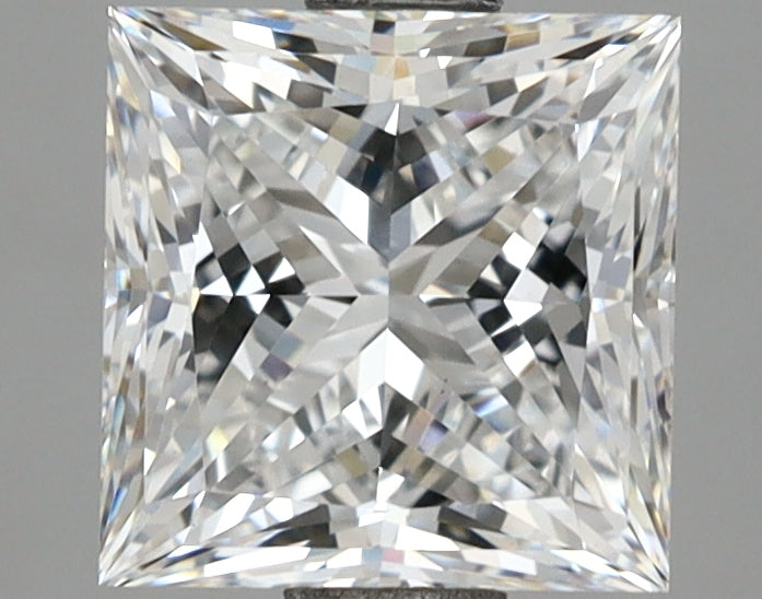 2.09 Carat Princess Shaped, Ideal Cut, D Color, VS1 Clarity, IGI Certified Lab Grown Diamond