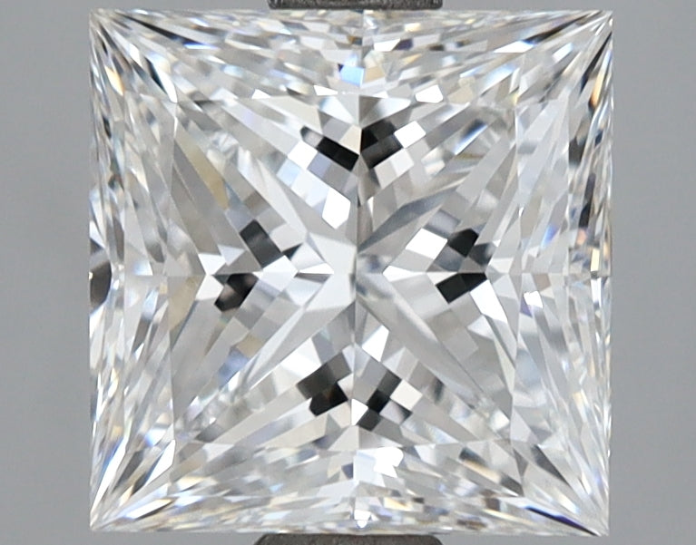 2.77 Carat Princess Shaped, Ideal Cut, D Color, VVS2 Clarity, IGI Certified Lab Grown Diamond