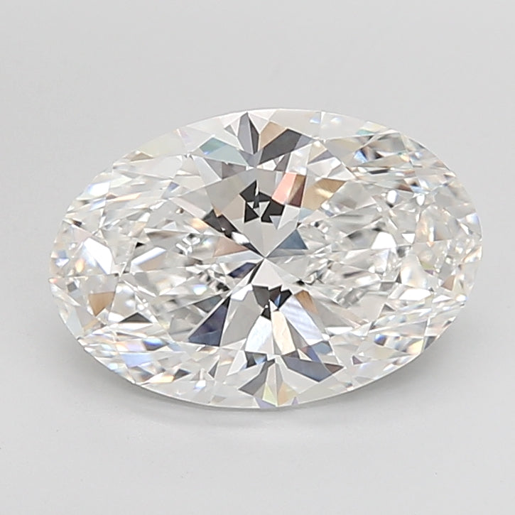 5.02 Carat Oval Shaped, Excellent Cut, F Color, VVS2 Clarity, IGI Certified Lab Grown Diamond