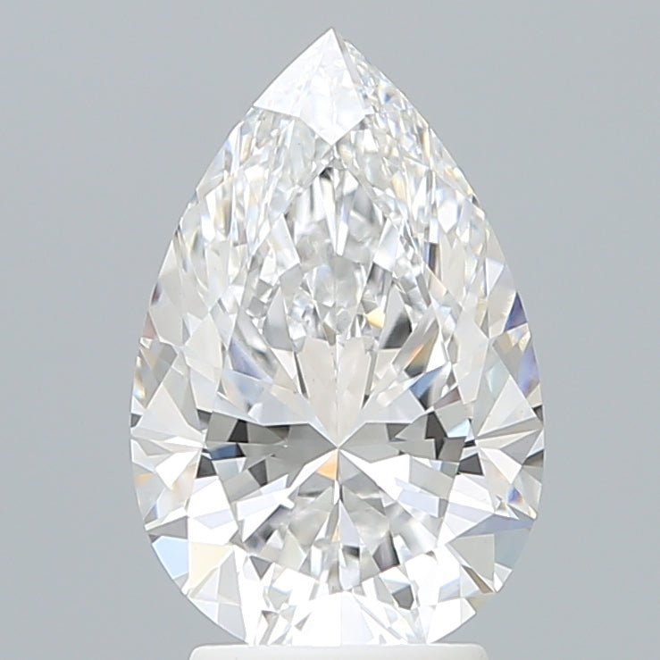 3.22 Carat Pear Shaped, Ideal Cut, E Color, VS1 Clarity, IGI Certified Lab Grown Diamond