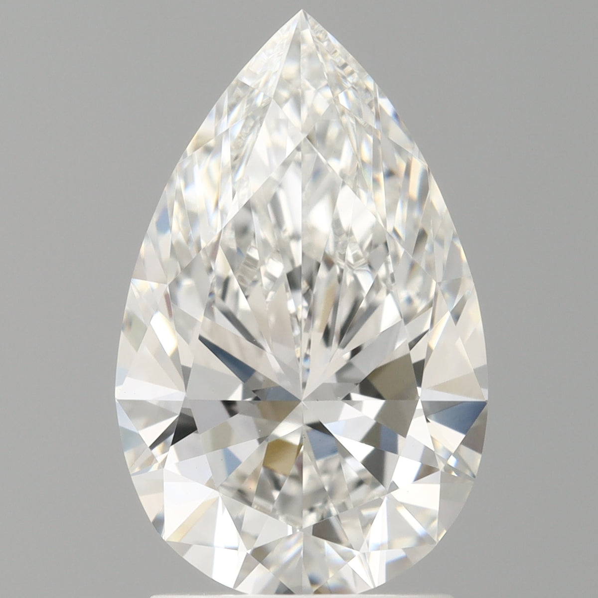 2.09 Carat Pear Shaped, Ideal Cut, E Color, VVS2 Clarity, IGI Certified Lab Grown Diamond