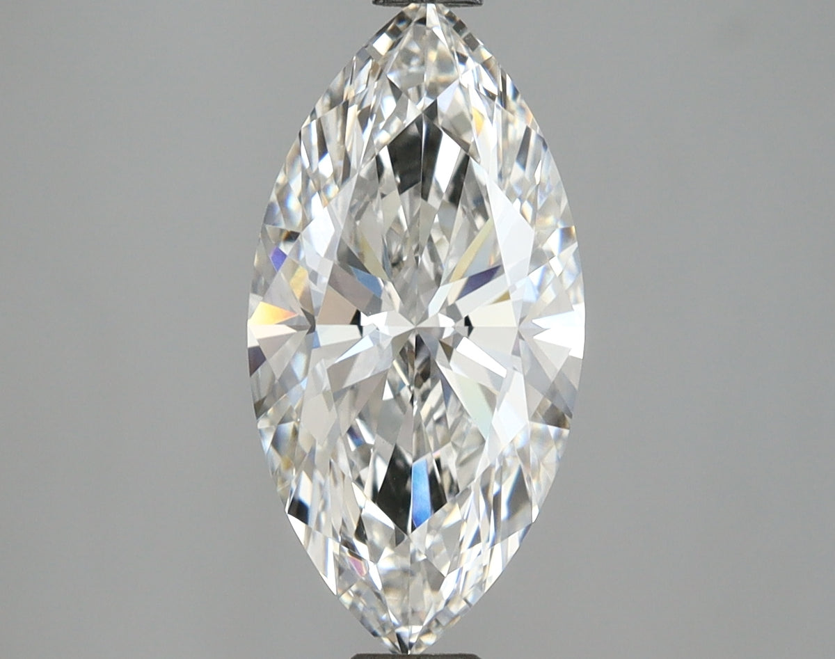 2.59 Carat Marquise Shaped, Ideal Cut, F Color, VVS2 Clarity, IGI Certified Lab Grown Diamond
