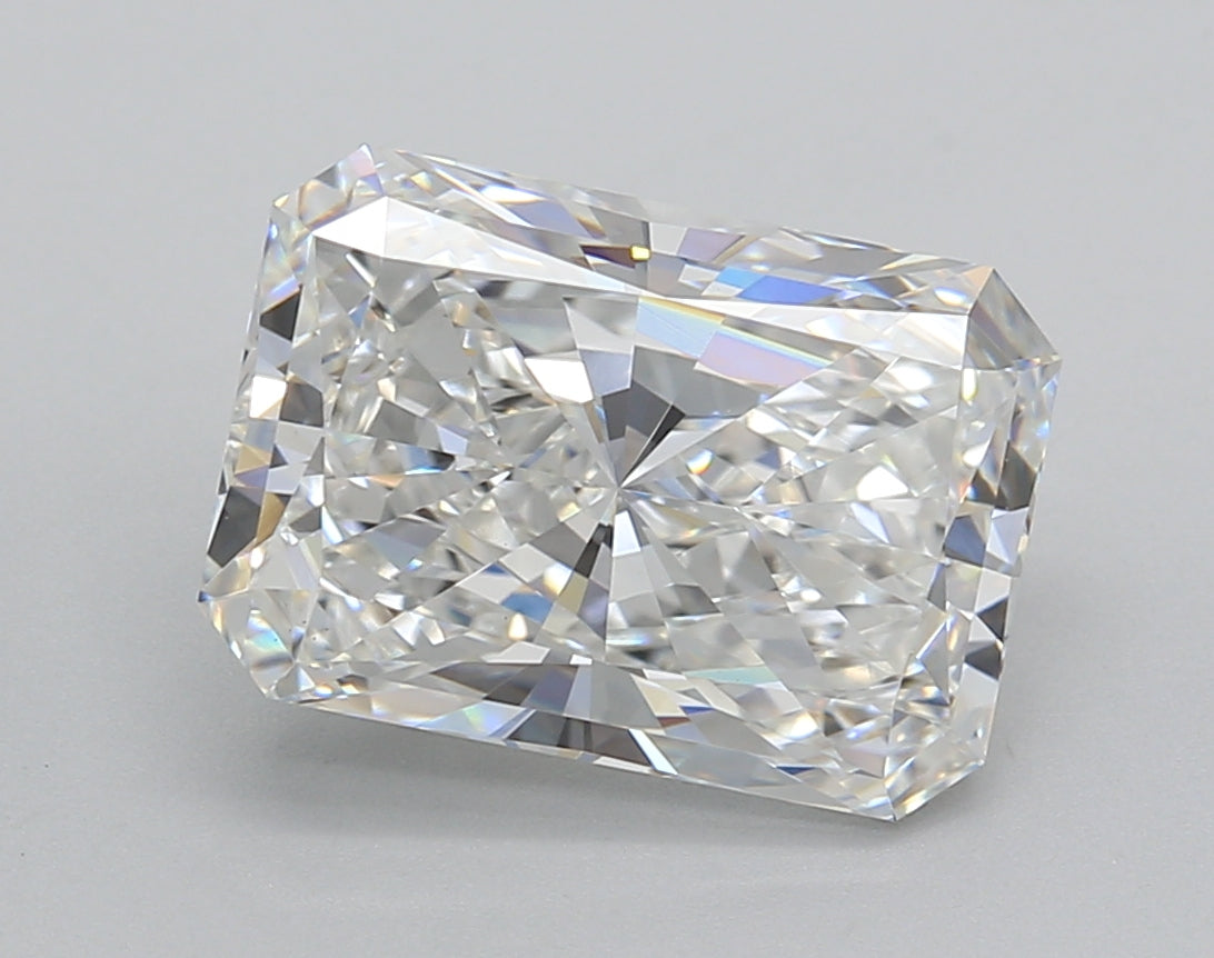 4.02 Carat Radiant Shaped, Excellent Cut, E Color, VS1 Clarity, IGI Certified Lab Grown Diamond