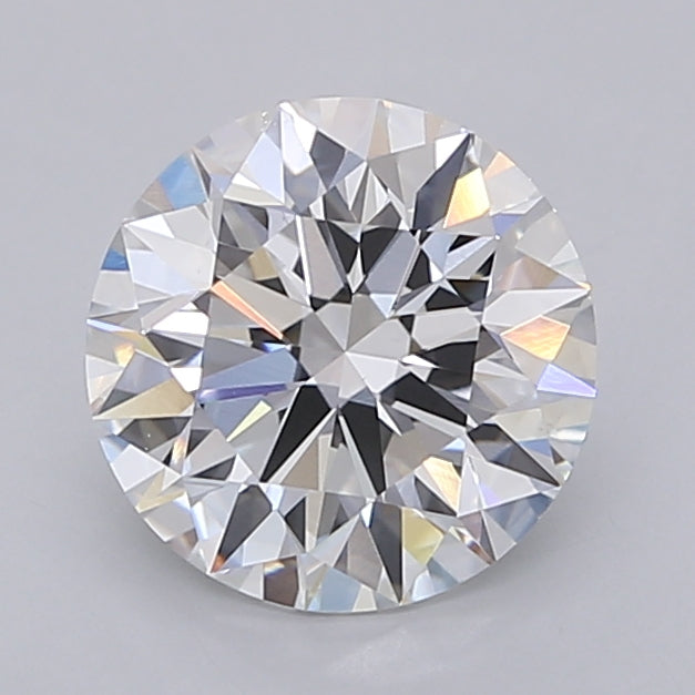 2.03 Carat Round Shaped, Ideal Cut, D Color, VVS2 Clarity, IGI Certified Lab Grown Diamond