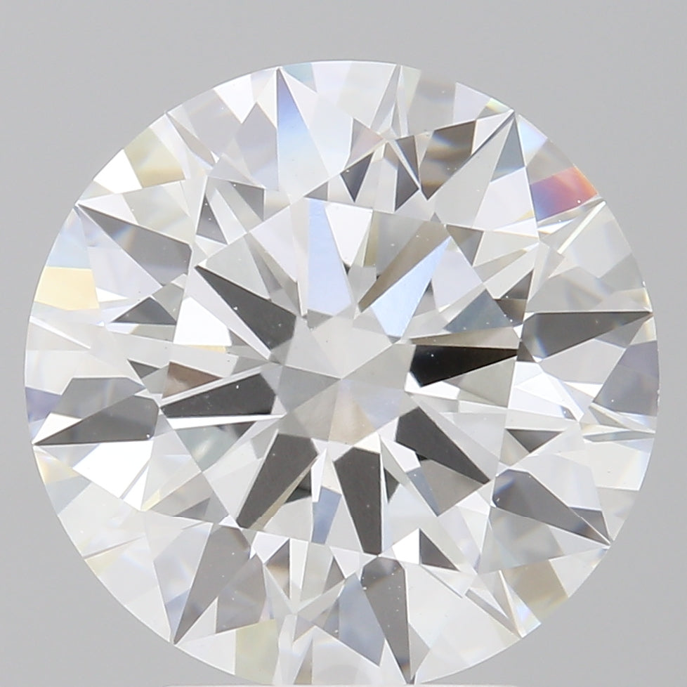 4.04 Carat Round Shaped, Ideal Cut, E Color, VVS2 Clarity, IGI Certified Lab Grown Diamond