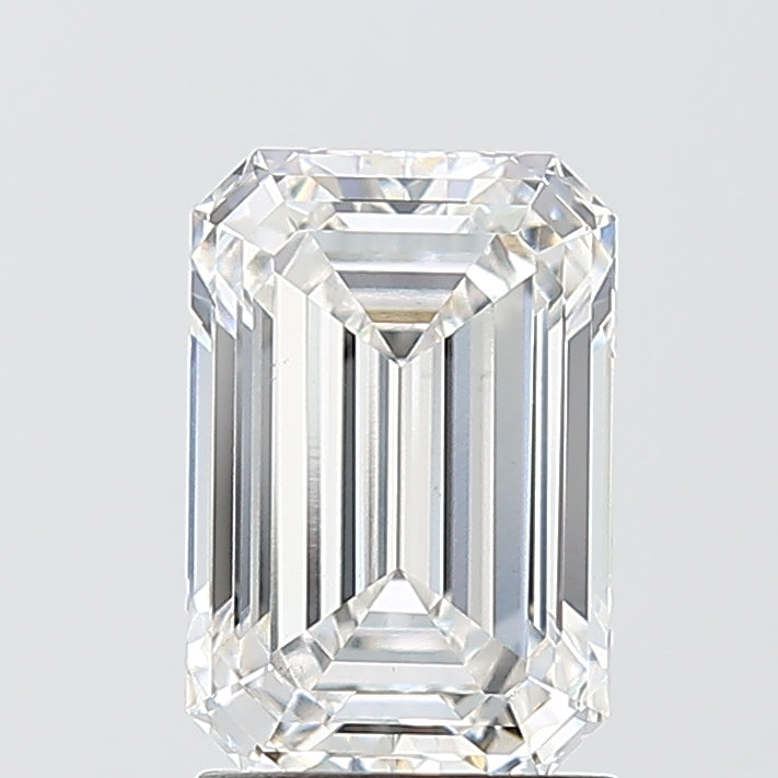 2.08 Carat Emerald Shaped, Ideal Cut, F Color, VS1 Clarity, IGI Certified Lab Grown Diamond