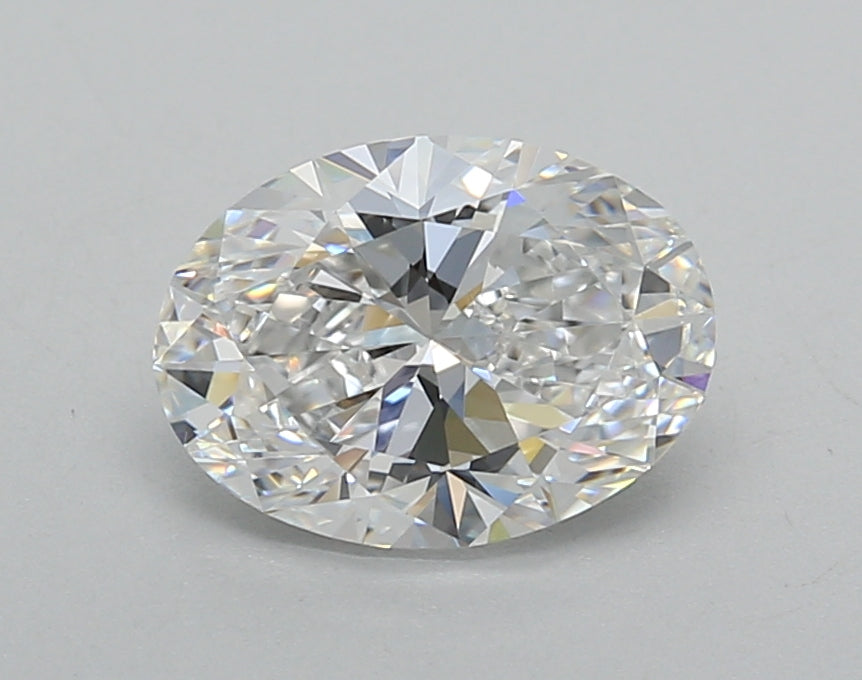 1.50 Carat Oval Shaped, Excellent Cut, D Color, VVS2 Clarity, IGI Certified Lab Grown Diamond