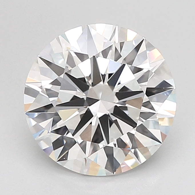4.03 Carat Round Shaped, Ideal Cut, D Color, VVS2 Clarity, IGI Certified Lab Grown Diamond