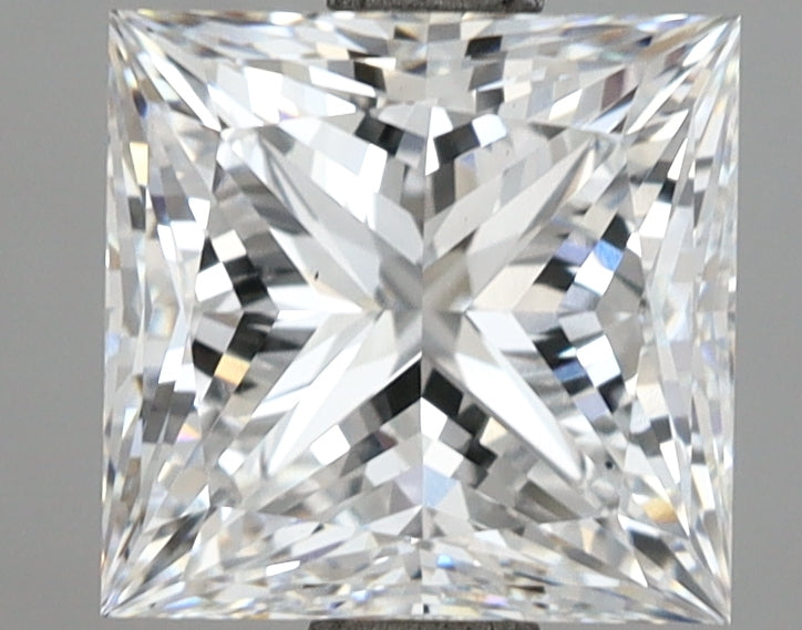 2.60 Carat Princess Shaped, Ideal Cut, D Color, VS1 Clarity, IGI Certified Lab Grown Diamond
