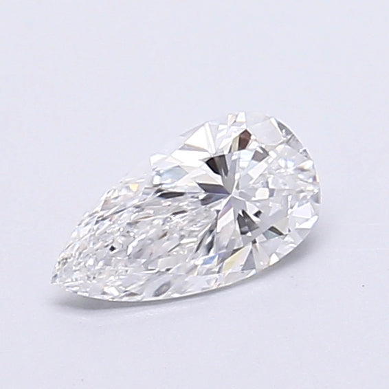 0.41 Carat Pear Shaped, Very Good Cut, D Color, VS1 Clarity, IGI Certified Lab Grown Diamond