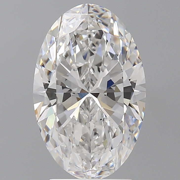 3.10 Carat Oval Shaped, Ideal Cut, E Color, VVS2 Clarity, IGI Certified Lab Grown Diamond