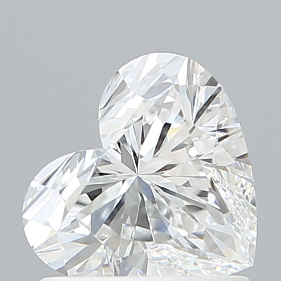 1.08 Carat Heart Shaped, Ideal Cut, E Color, VVS2 Clarity, IGI Certified Lab Grown Diamond