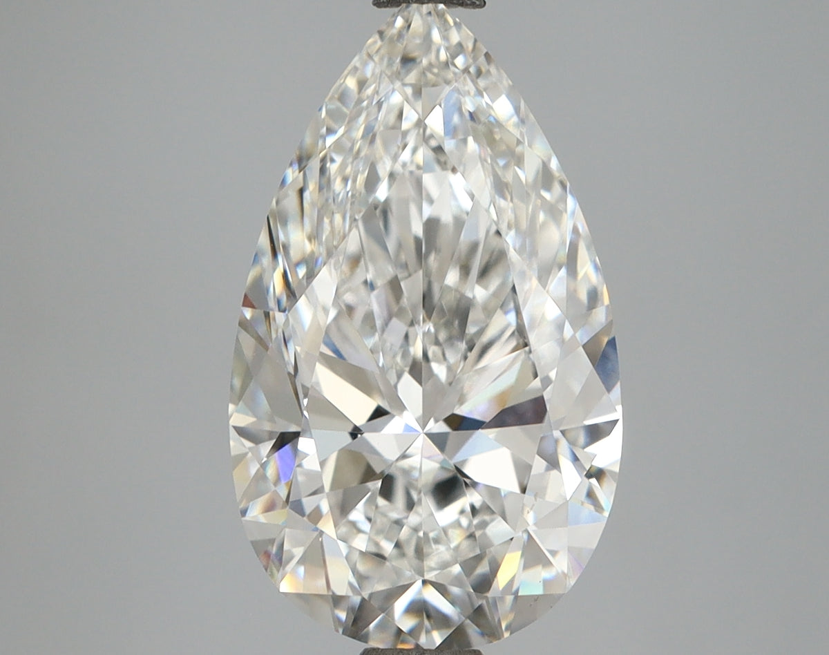 5.03 Carat Pear Shaped, Excellent Cut, E Color, VVS2 Clarity, IGI Certified Lab Grown Diamond