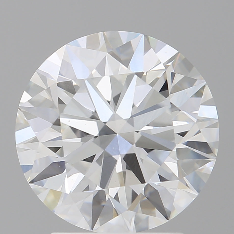 3.00 Carat Round Shaped, Excellent Cut, E Color, VVS2 Clarity, IGI Certified Lab Grown Diamond