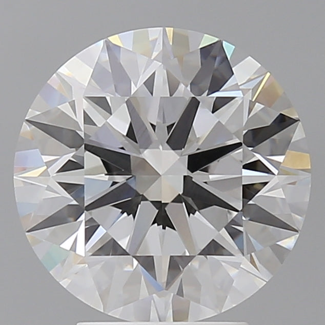 4.10 Carat Round Shaped, Ideal Cut, E Color, VVS2 Clarity, IGI Certified Lab Grown Diamond