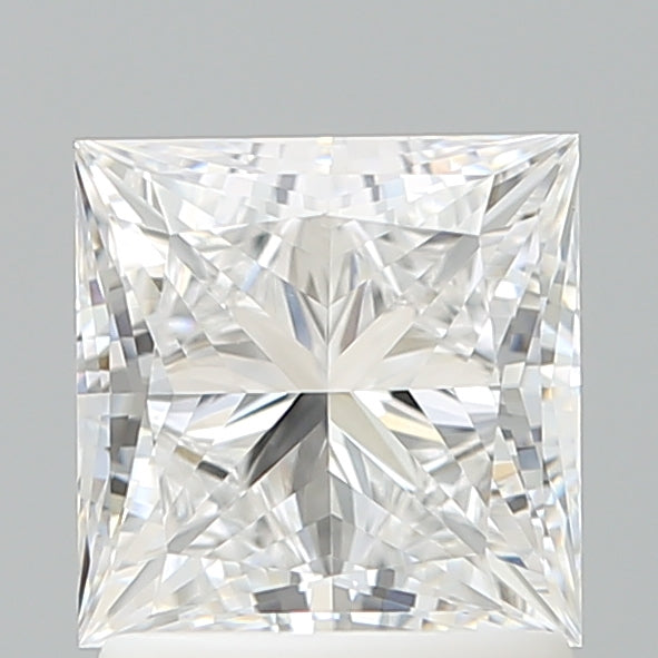 1.58 Carat Princess Shaped, Ideal Cut, D Color, VVS1 Clarity, IGI Certified Lab Grown Diamond