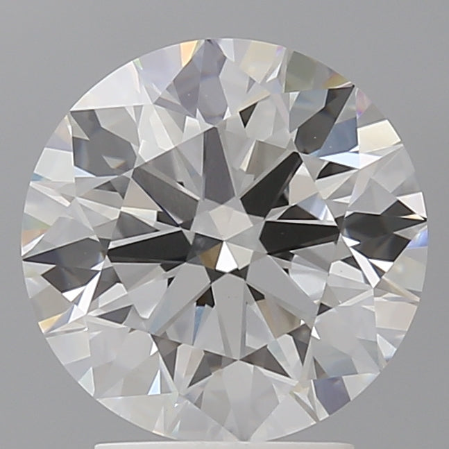 3.10 Carat Round Shaped, Ideal Cut, F Color, VVS2 Clarity, IGI Certified Lab Grown Diamond