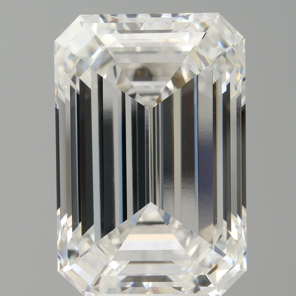 9.09 Carat Emerald Shaped, Ideal Cut, F Color, VVS2 Clarity, IGI Certified Lab Grown Diamond