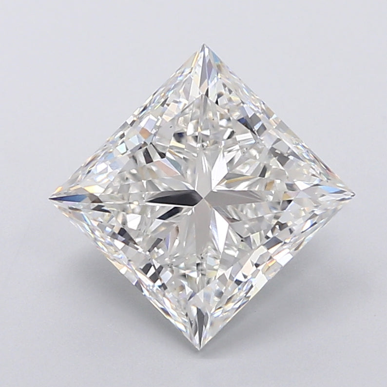 5.13 Carat Princess Shaped, Very Good Cut, E Color, VS1 Clarity, IGI Certified Lab Grown Diamond