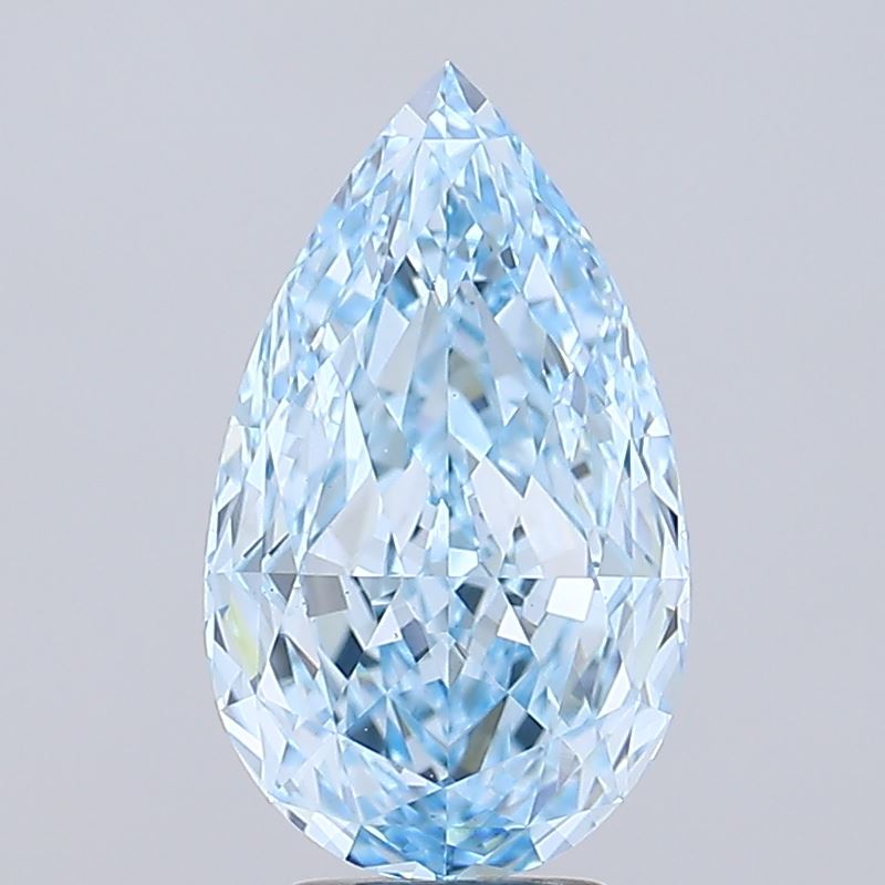 5.30 Carat Pear Shaped, Ideal Cut, VS1 Clarity, IGI Certified Lab Grown Diamond