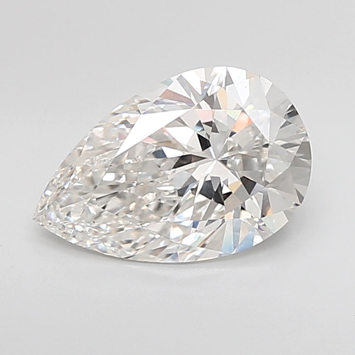3.03 Carat Pear Shaped, Ideal Cut, G Color, VVS2 Clarity, IGI Certified Lab Grown Diamond