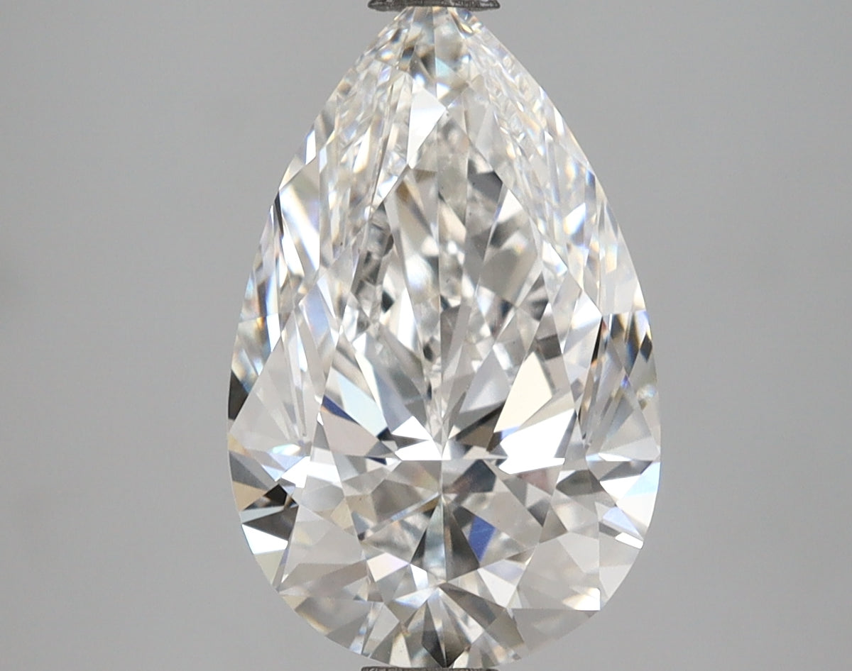 3.64 Carat Pear Shaped, Ideal Cut, E Color, VS1 Clarity, IGI Certified Lab Grown Diamond