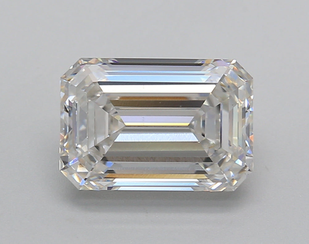 3.01 Carat Emerald Shaped, Very Good Cut, F Color, VS1 Clarity, IGI Certified Lab Grown Diamond