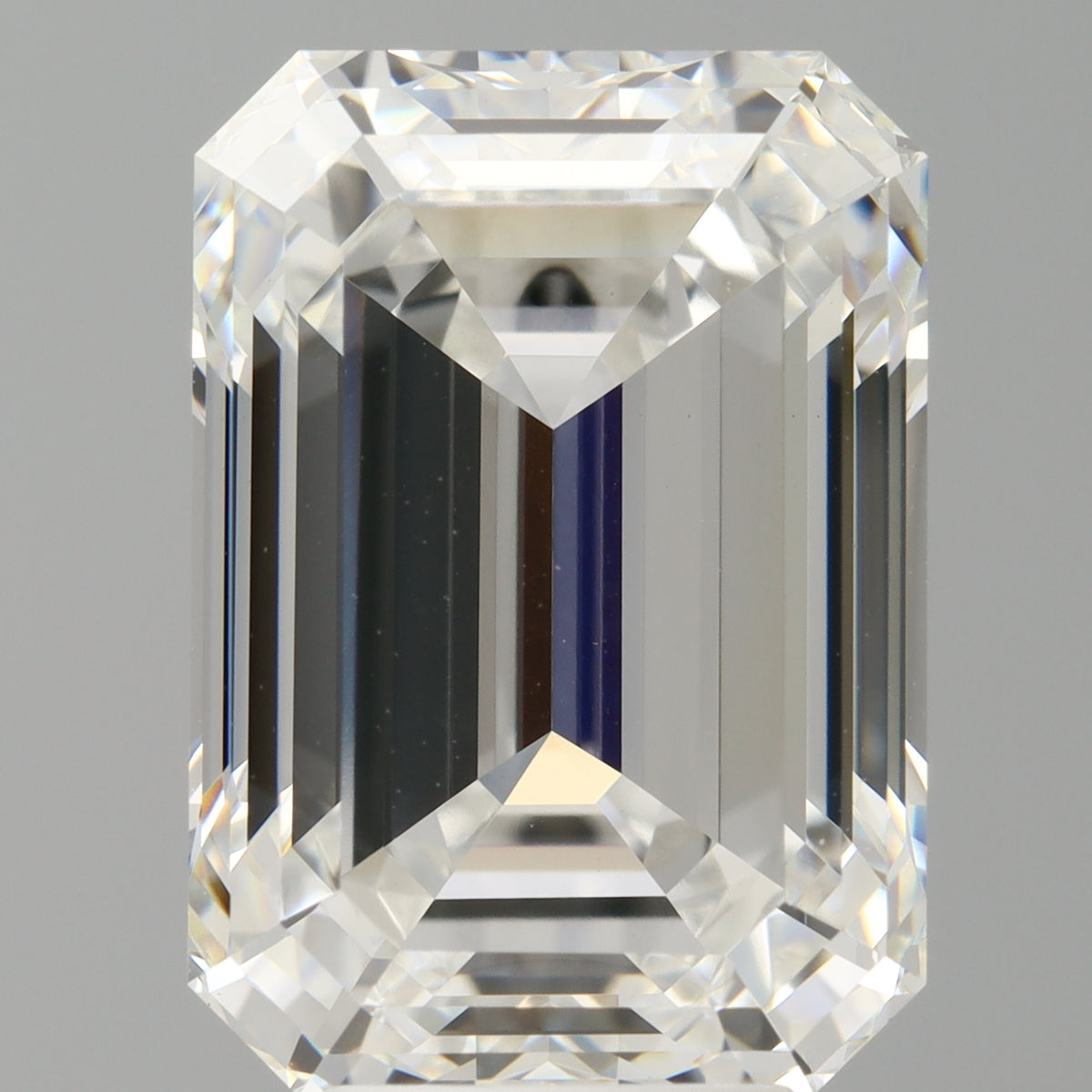 7.58 Carat Emerald Shaped, Ideal Cut, F Color, VVS2 Clarity, IGI Certified Lab Grown Diamond