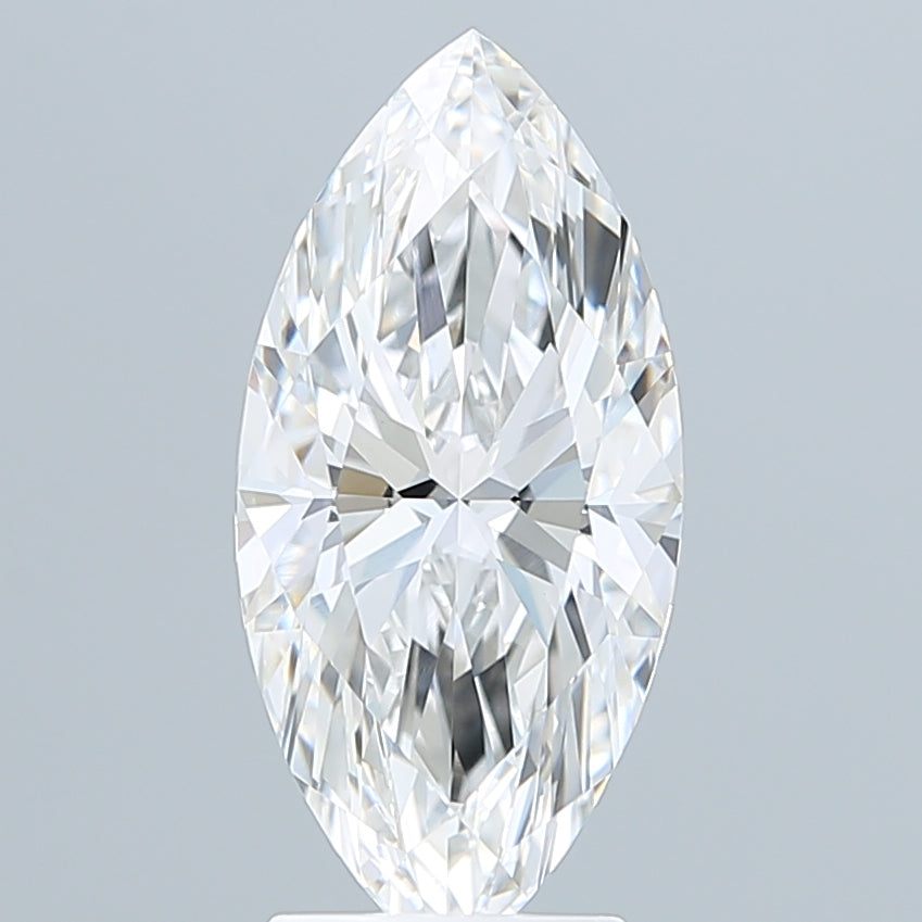 3.10 Carat Marquise Shaped, Ideal Cut, F Color, VVS2 Clarity, IGI Certified Lab Grown Diamond