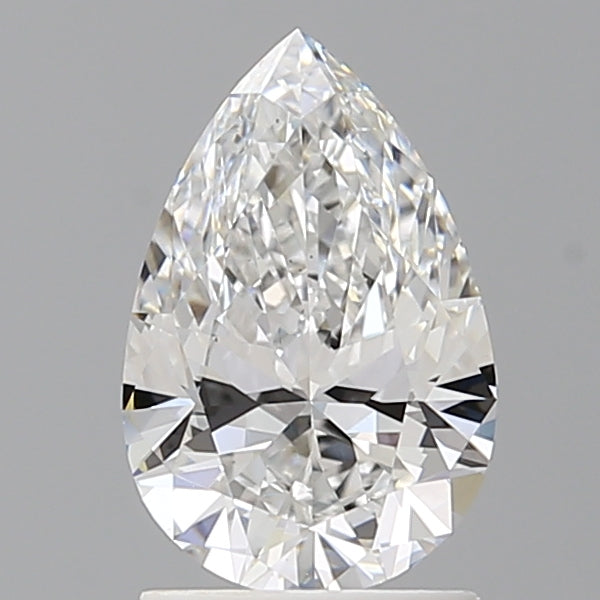 1.54 Carat Pear Shaped, Ideal Cut, E Color, VS1 Clarity, IGI Certified Lab Grown Diamond