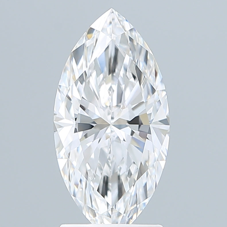 2.10 Carat Marquise Shaped, Ideal Cut, D Color, VVS2 Clarity, IGI Certified Lab Grown Diamond