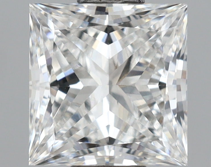 1.02 Carat Princess Shaped, Ideal Cut, D Color, VVS2 Clarity, IGI Certified Lab Grown Diamond