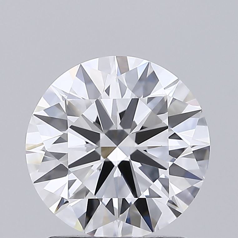 1.51 Carat Round Shaped, Ideal Cut, D Color, VVS2 Clarity, IGI Certified Lab Grown Diamond