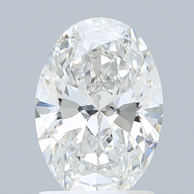 1.50 Carat Oval Shaped, Ideal Cut, F Color, VVS2 Clarity, IGI Certified Lab Grown Diamond