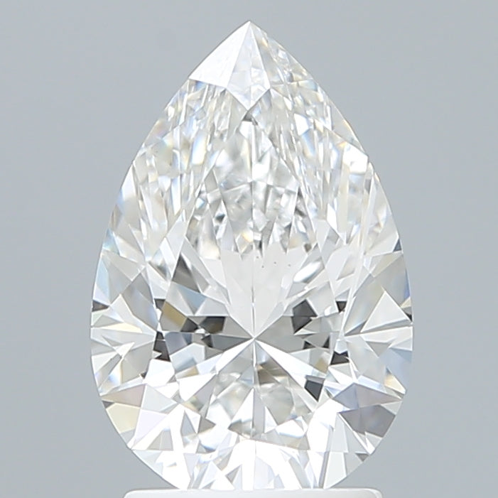 2.39 Carat Pear Shaped, Excellent Cut, E Color, VVS2 Clarity, IGI Certified Lab Grown Diamond
